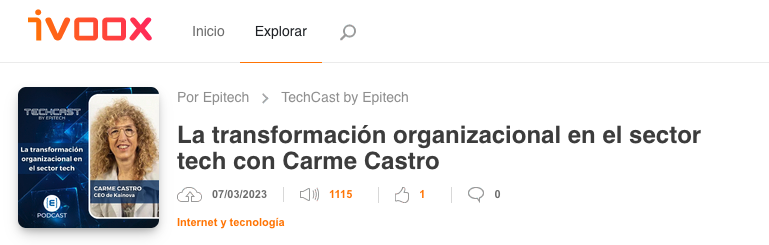 La transformación organizacional en el sector tech con Carme Castro Kainova